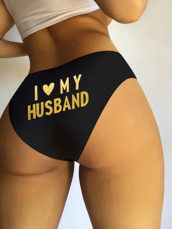 Sexy Bikini Everyday Underwear with I Love My Husband