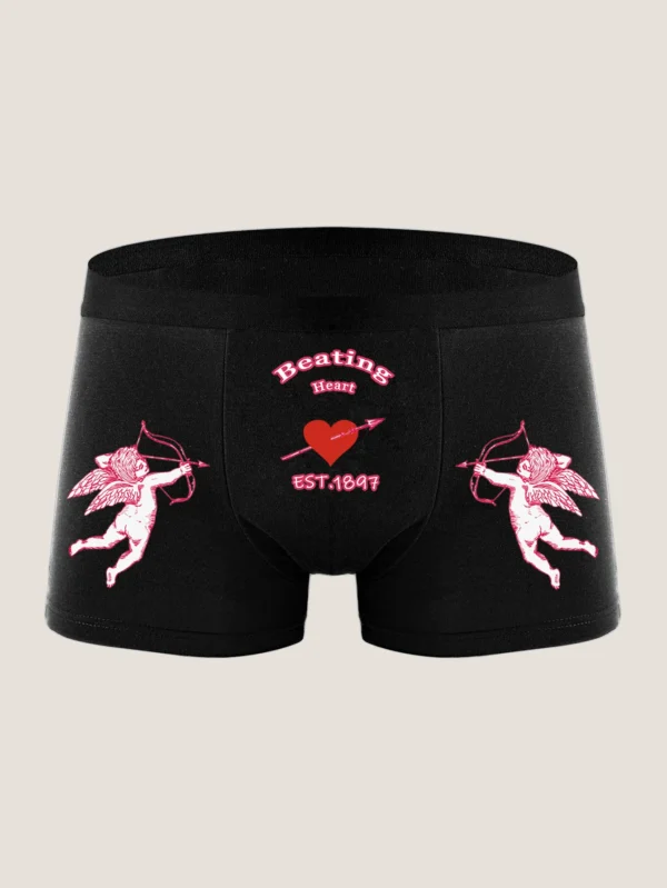 Boxer Briefs Breathable Underpanties Black Boxer