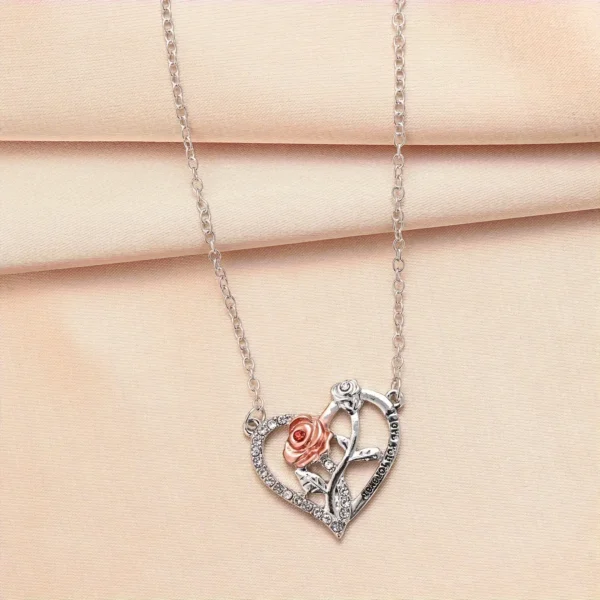 I Love You Forever Necklace With Rose Gift Box - Image 5