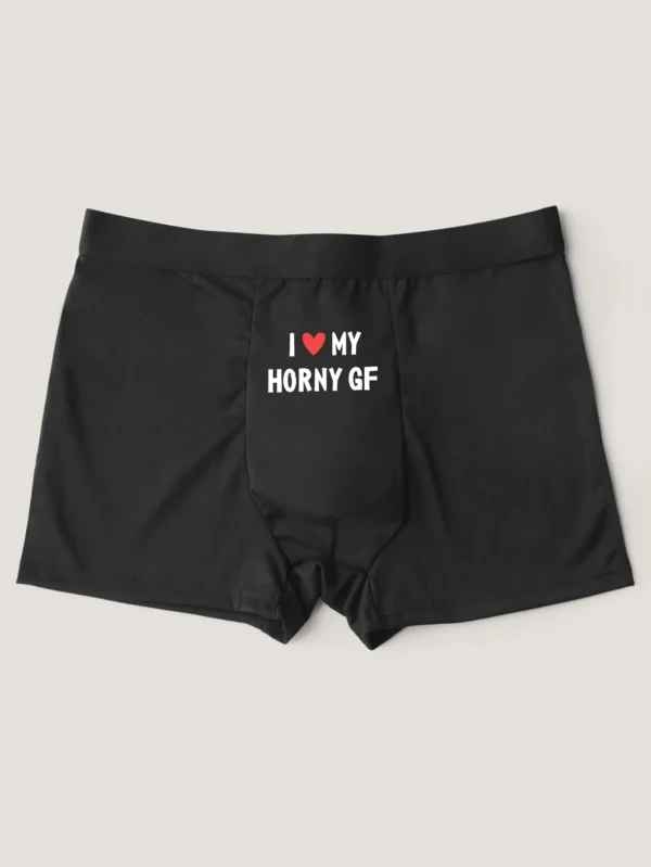 Men's Letter Print Boxer Briefs Panty Soft Breathable Underpanty Big Tall Performance Boxer Shorts S M L XL - Image 3