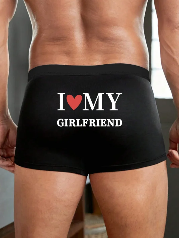 I LOVE MY GIRLFRIEND Breathable Trunks Underwear Boxer