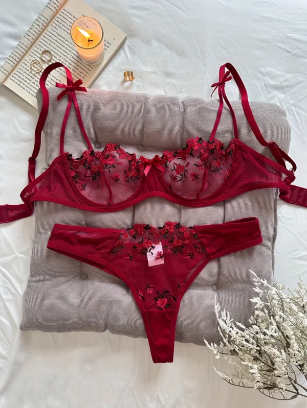 2 Piece Underwear Sexy Erotic lingerie underwear Set - Image 5