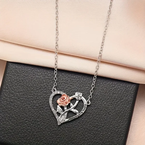 I Love You Forever Necklace With Rose Gift Box - Image 2