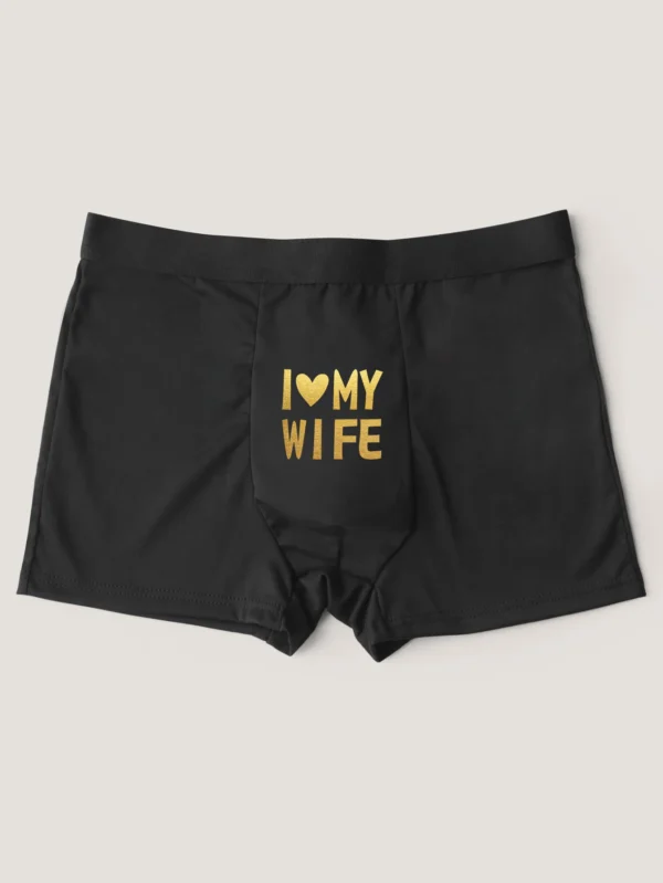 Boxer Briefs Breathable Underpanty I love wife